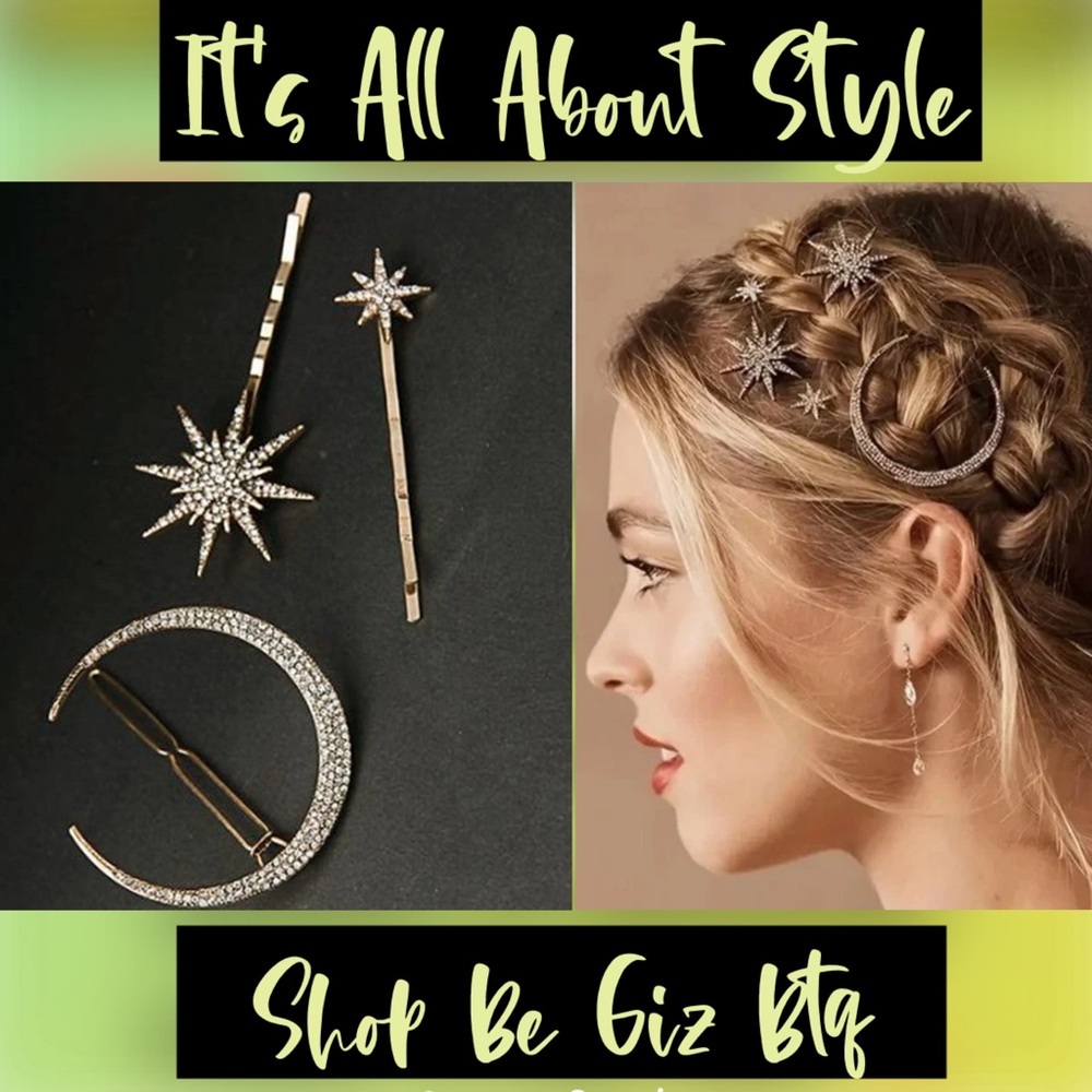 Super Elegant Embellished Hairpin to Enhance your Casual or Night Our Hair look
